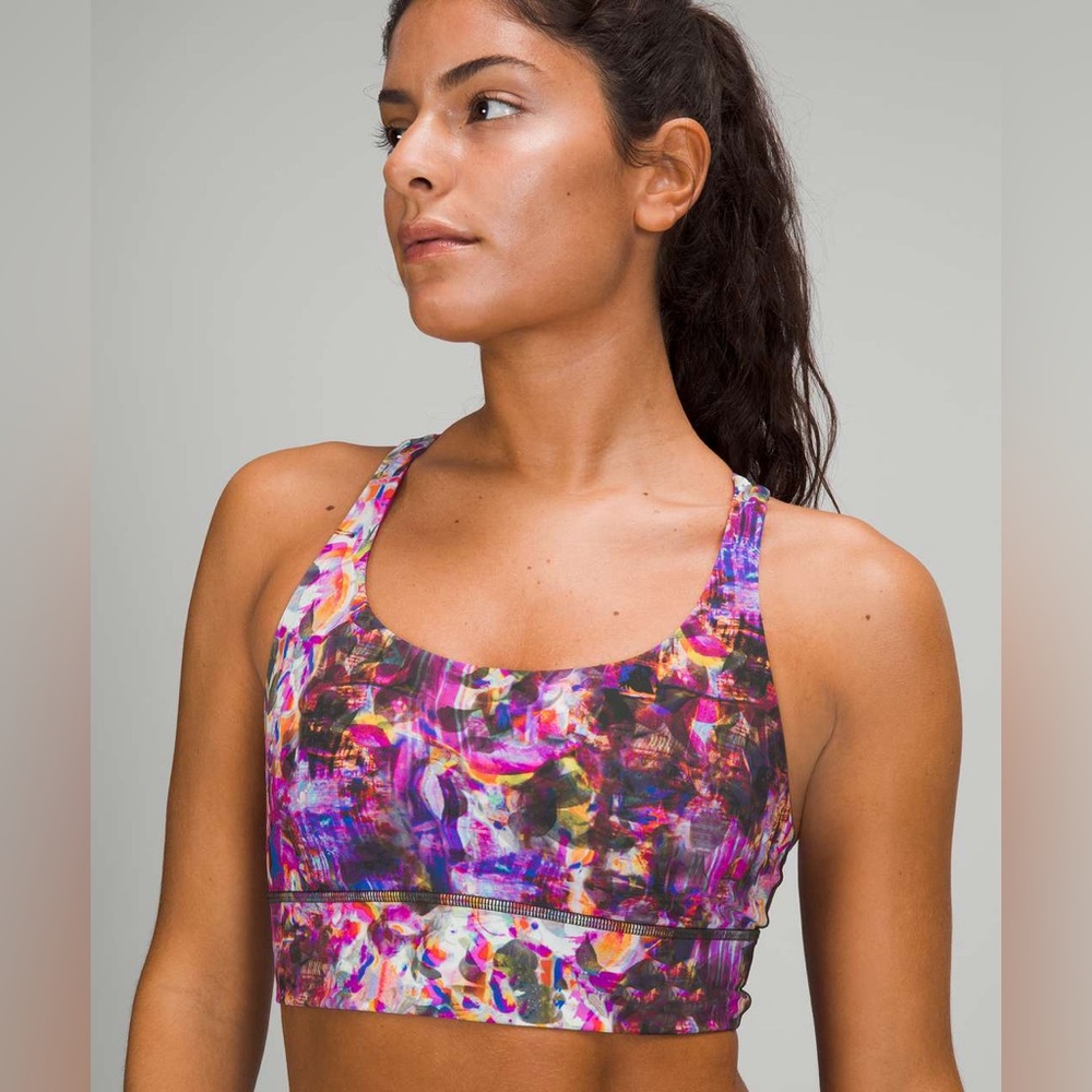 lululemon seawheeze energy bra longline *medium support size 4